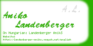 aniko landenberger business card